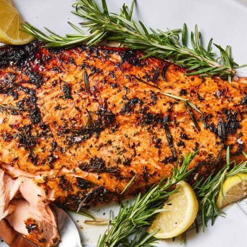 Fresh Herb Salmon Dinner.
